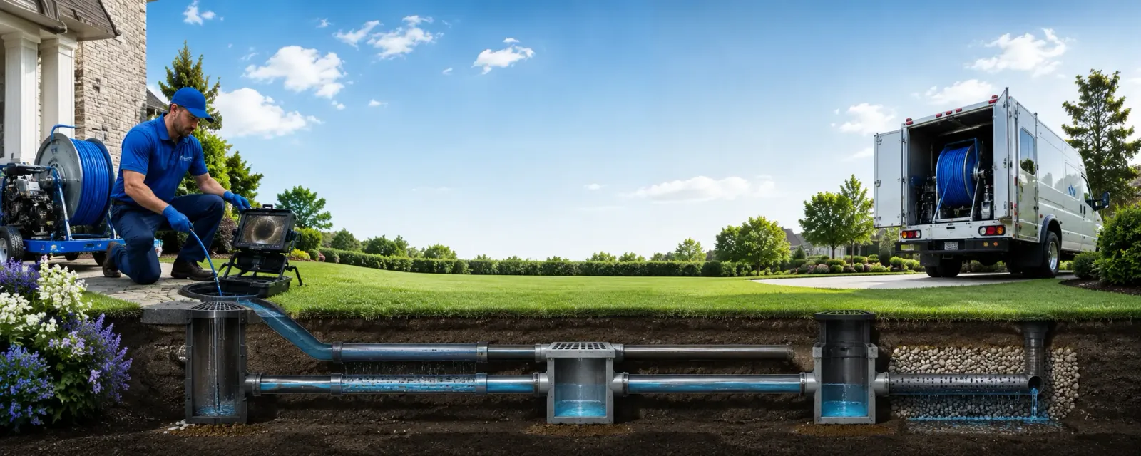 Outdoor drain cleaning information for Barre, VT
